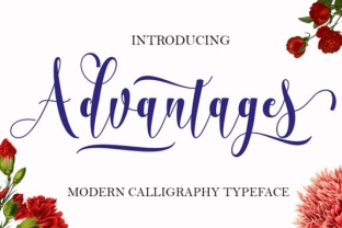 Advantages Font for Handmade Products and Labels