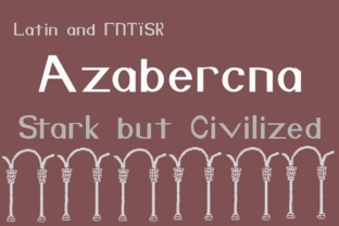 Azabercna Font for Handmade Labels and Gothic Decor