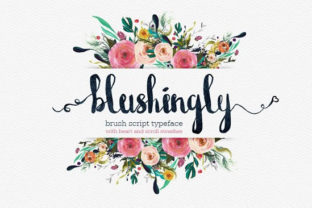 Blushingly Font for Handmade Products and Crafting