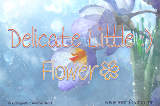 Delicate Little Flower Font for Small Business Branding