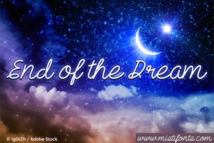 End of the Dream Font for Editorial Design and Publishing