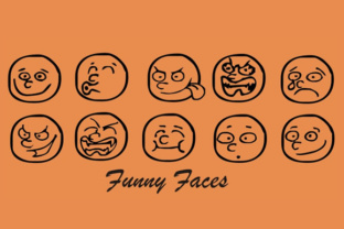 Funny Faces Font for Playful Craft Projects