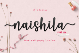 Naishila Script Font for Handmade Labels and Branding