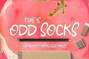 Odd Socks Font for Handmade Crafts and Product Labels