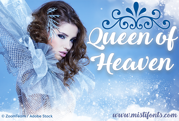 Queen of Heaven Font for Elegant Small Business Branding