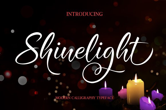 Shinelight Font: Modern Calligraphy for Small Business Branding