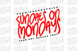 Sundaes on Mondays Font for Playful Craft Designs
