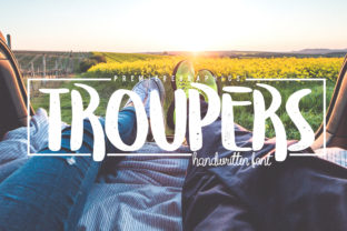 Troupers Font: Playful Handwritten Type for Marketing