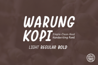 Warung Kopi Font: Playful Handwritten Type for Crafters