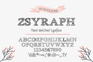 Zsyraph Font: Hand Drawn Decorative Type for Crafters